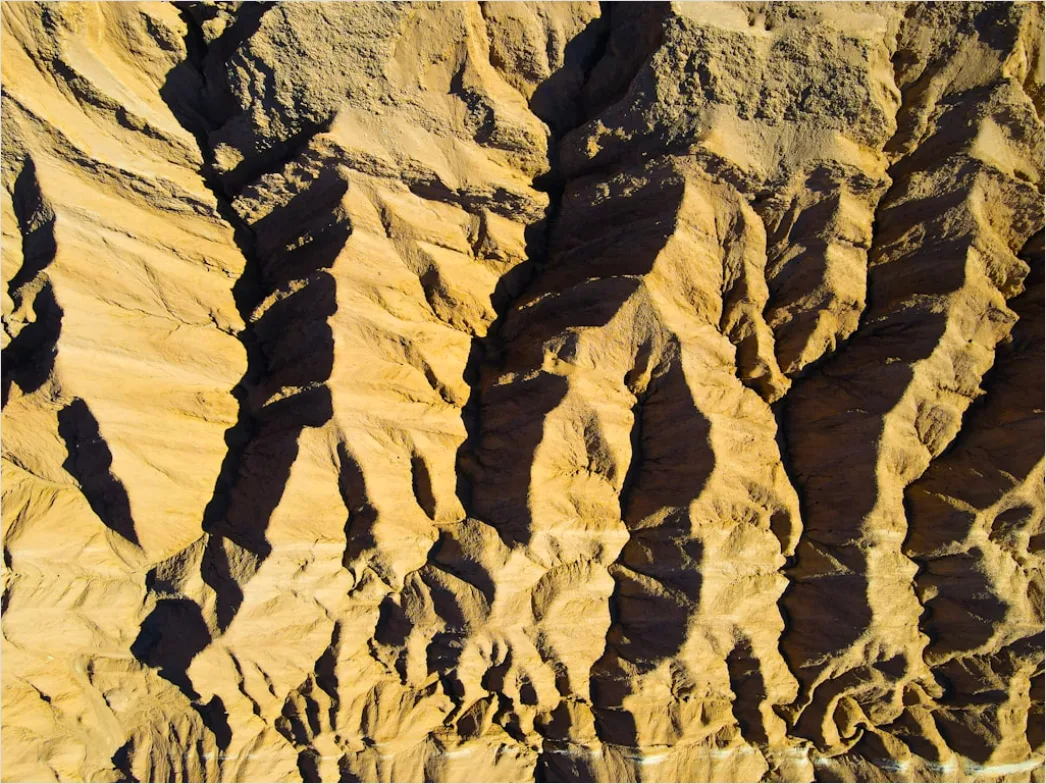 Detail Aerial Sand Dune Patterns Number 17
