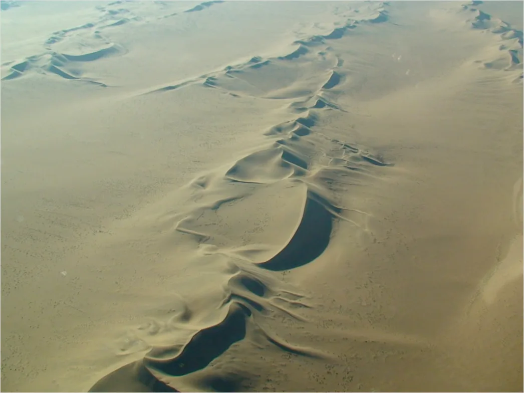 Detail Aerial Sand Dune Patterns Number 20