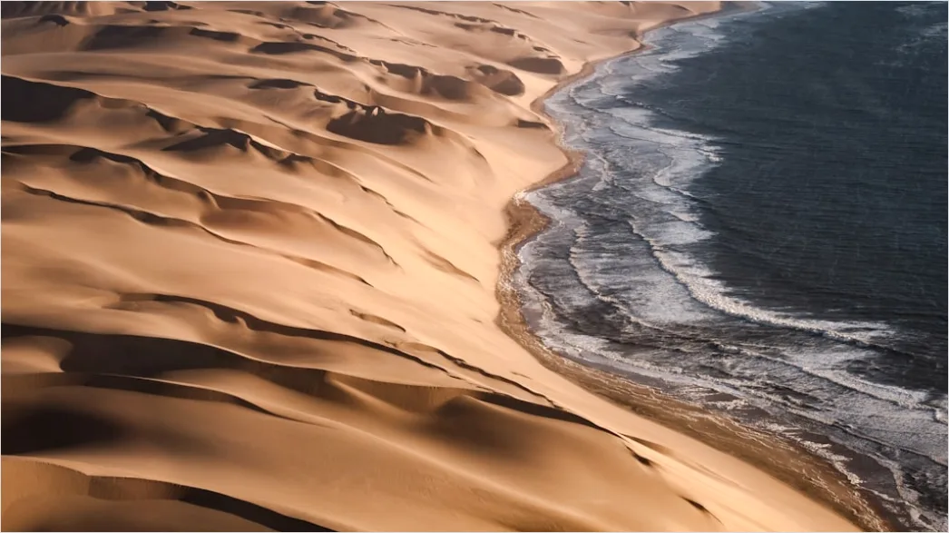 Detail Aerial Sand Dune Patterns Number 6