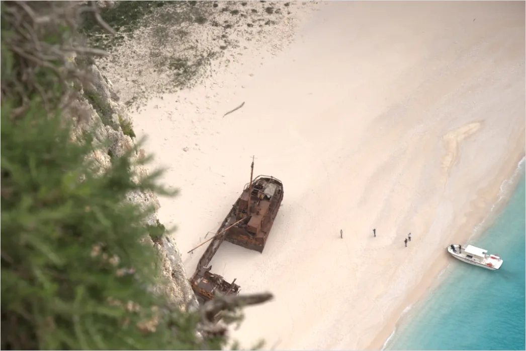Detail Aerial Shipwreck From Above Number 12