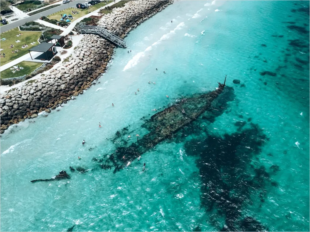 Detail Aerial Shipwreck From Above Number 14
