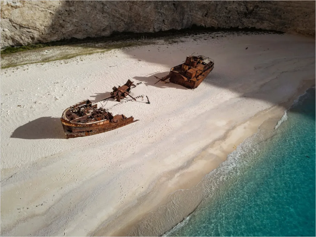 Detail Aerial Shipwreck From Above Number 15