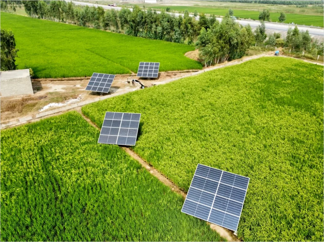 Detail Aerial Solar Farm From Above Number 13