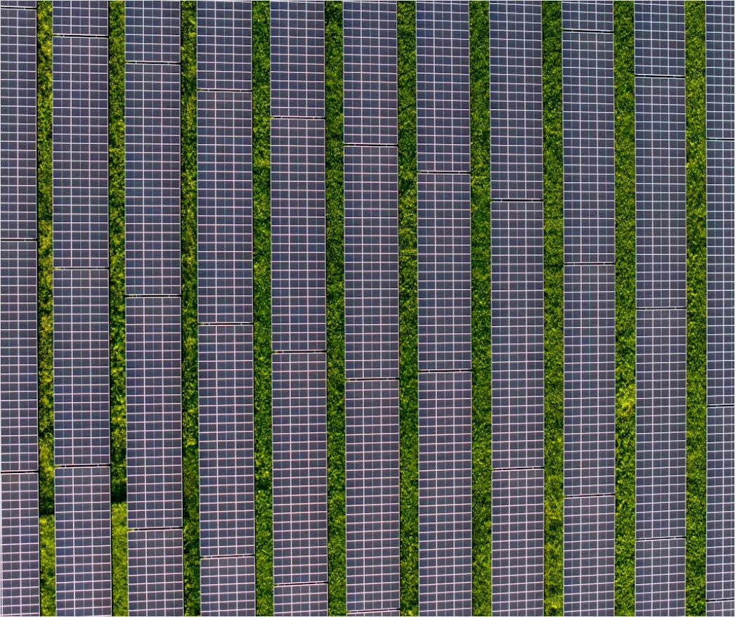 Detail Aerial Solar Farm From Above Number 15