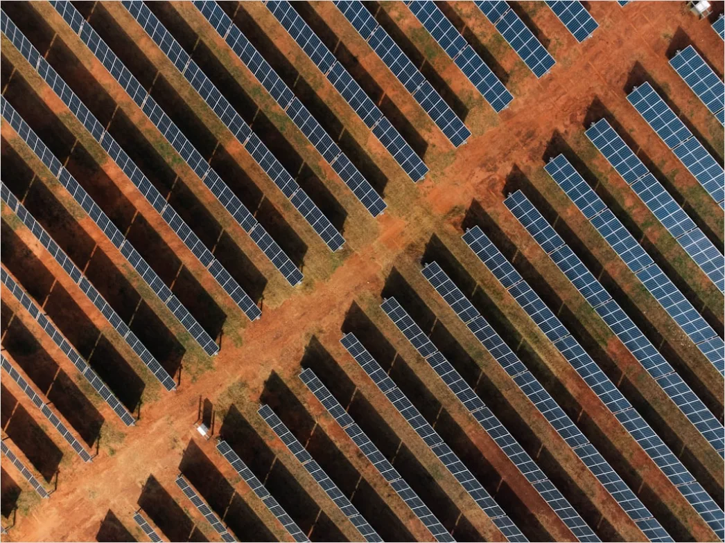 Detail Aerial Solar Farm From Above Number 19