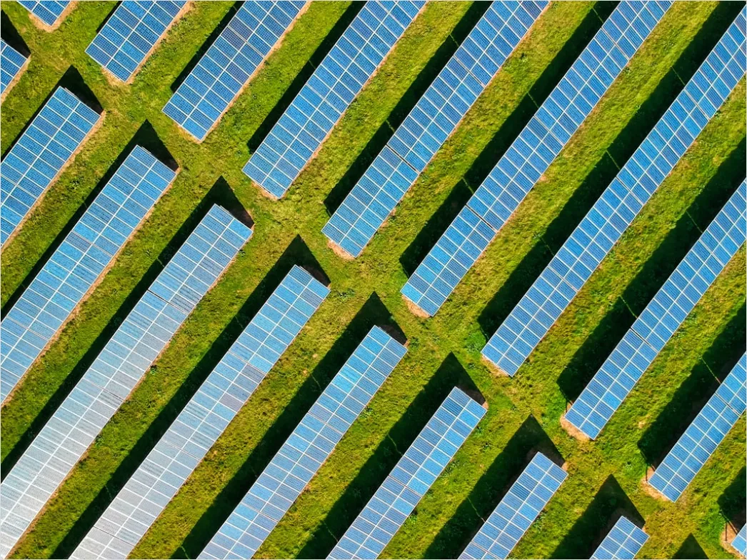 Detail Aerial Solar Farm From Above Number 3