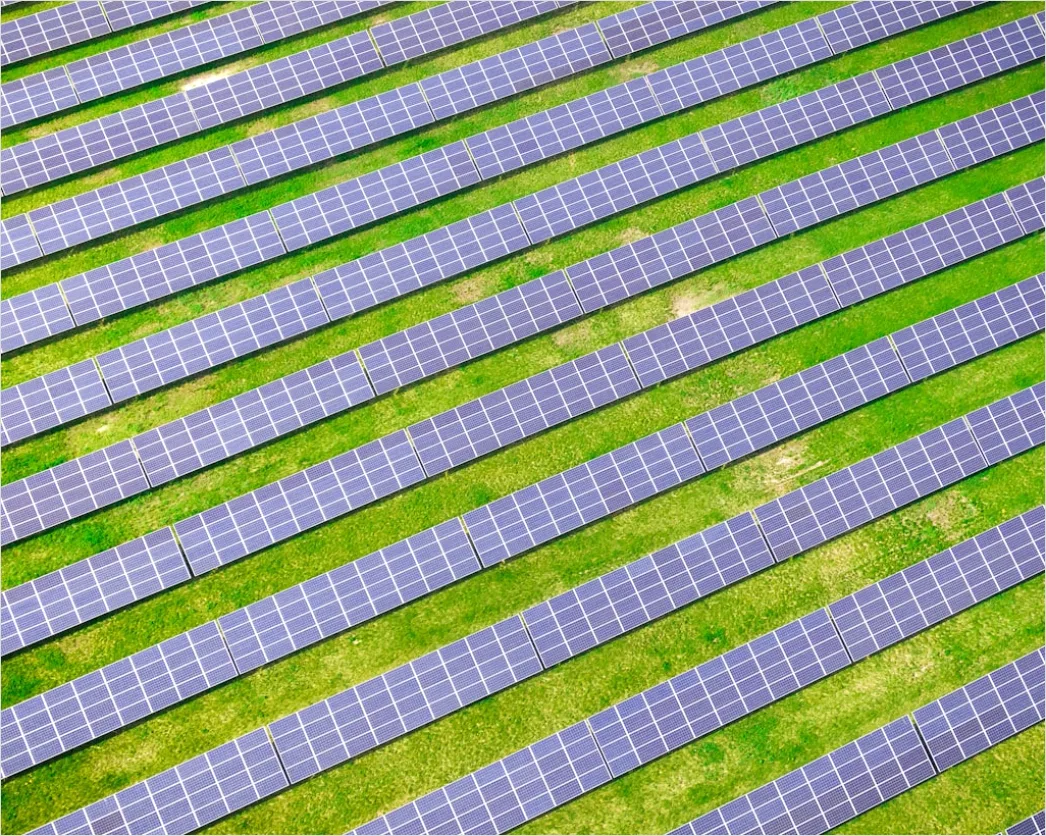 Detail Aerial Solar Farm From Above Number 6