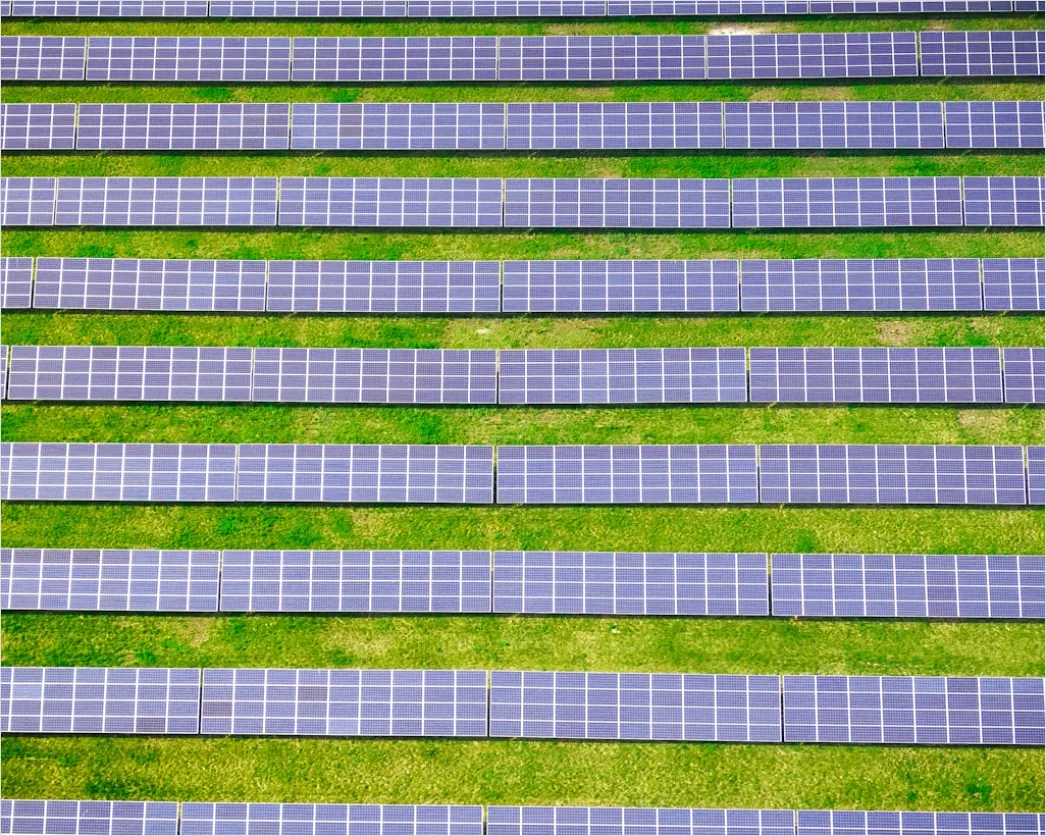 Detail Aerial Solar Farm From Above Number 7