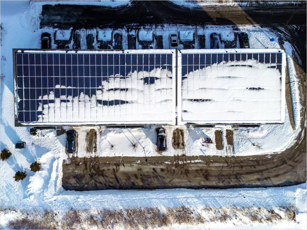 Detail Aerial Solar Farm From Above Number 9
