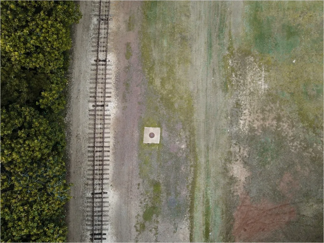 Detail Aerial Train Tracks From Above Number 10