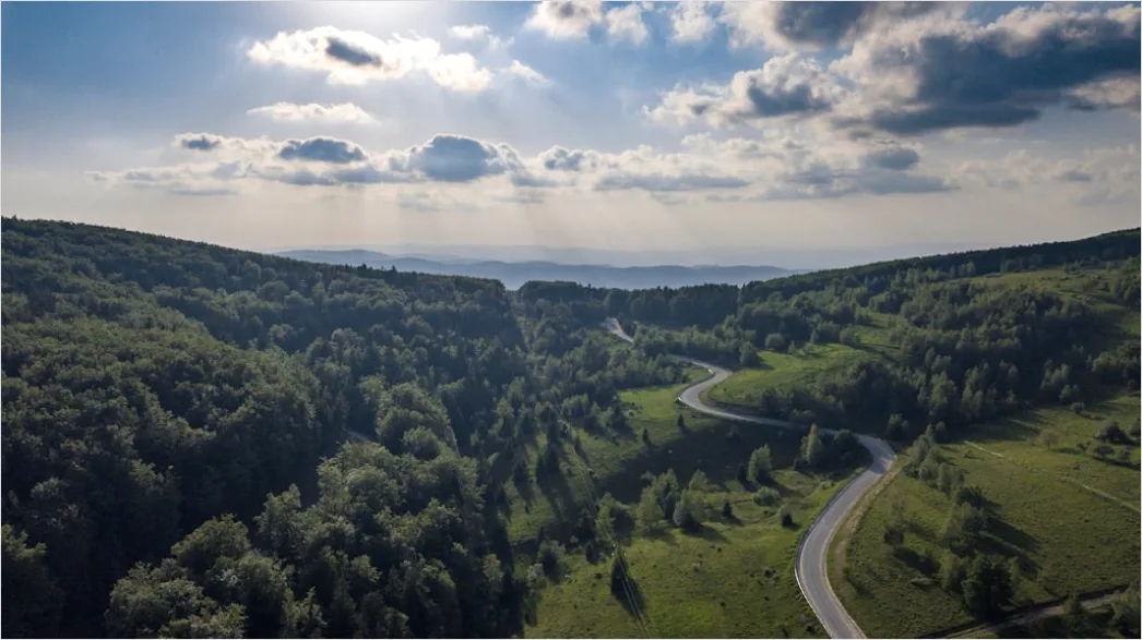 Detail Aerial Valley From Above Number 3