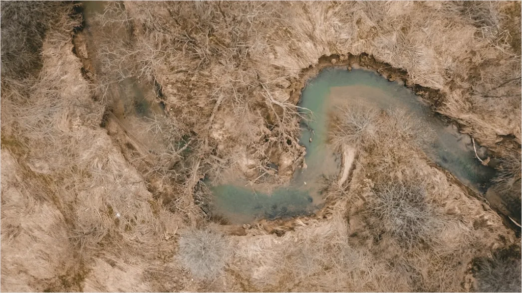 Detail Aerial Valley From Above Number 5