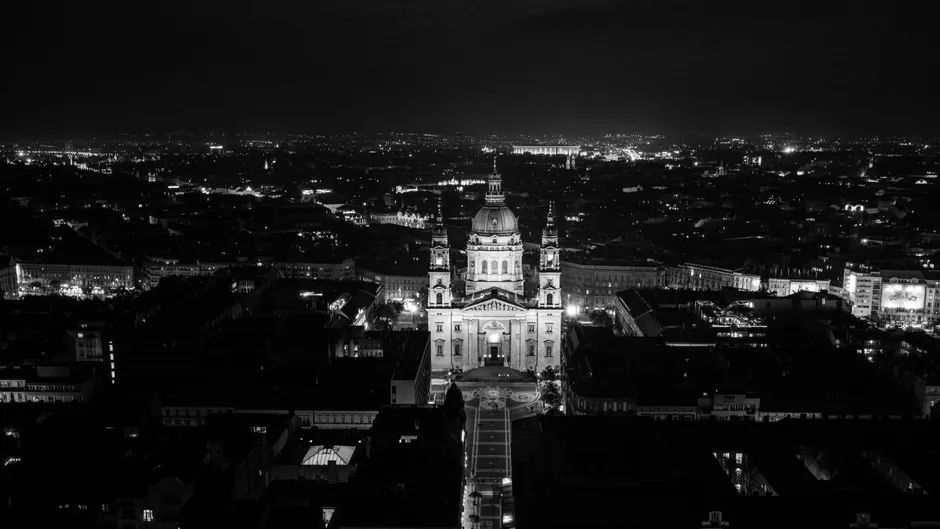 Detail Aerial View City Lights Number 11