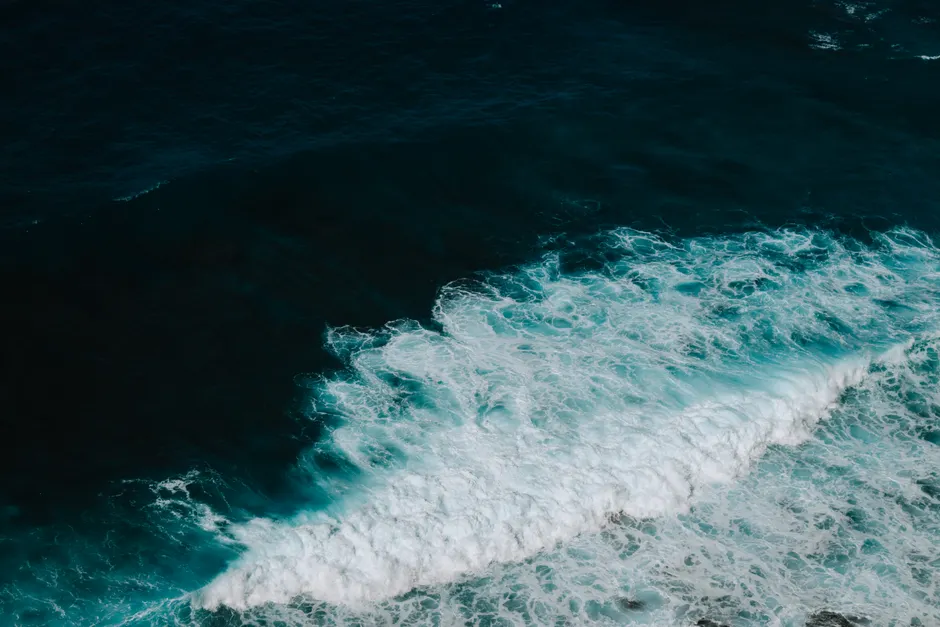 Detail Aerial View Ocean Waves Number 2