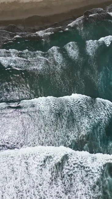 Detail Aerial View Ocean Waves Number 12