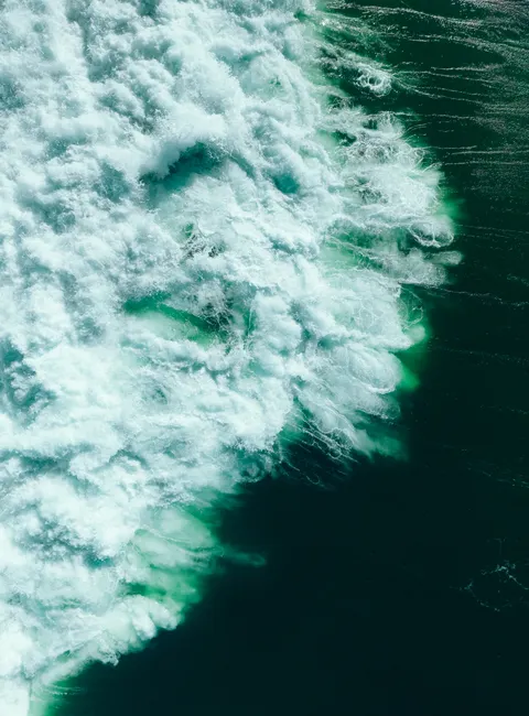 Detail Aerial View Ocean Waves Number 13