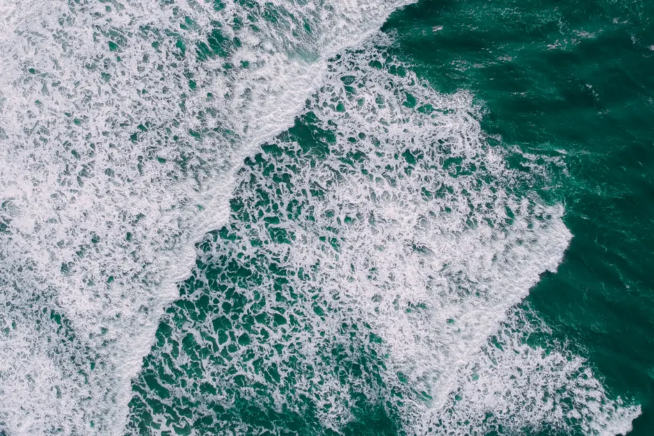 Detail Aerial View Ocean Waves Number 14