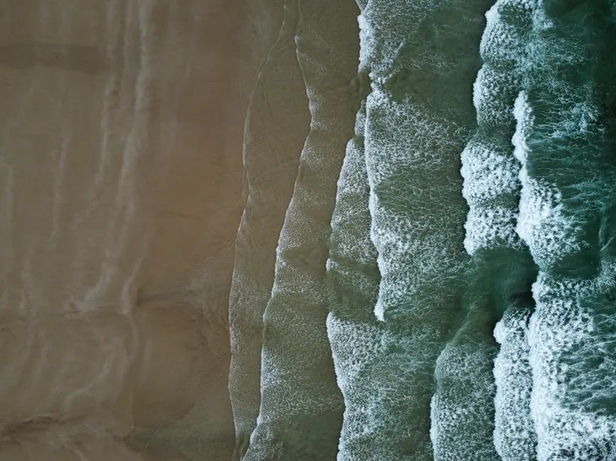 Detail Aerial View Ocean Waves Number 16