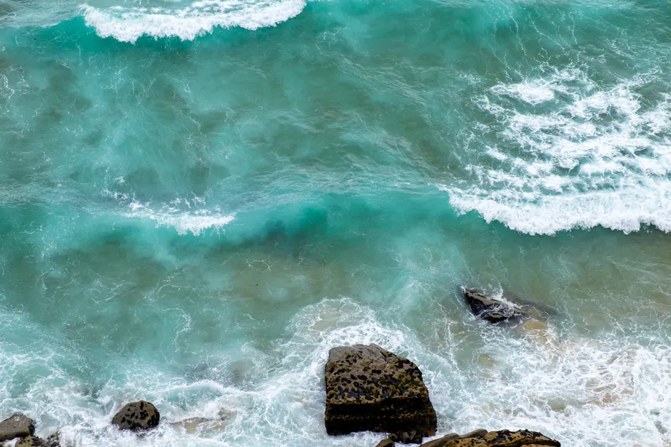 Detail Aerial View Ocean Waves Number 20