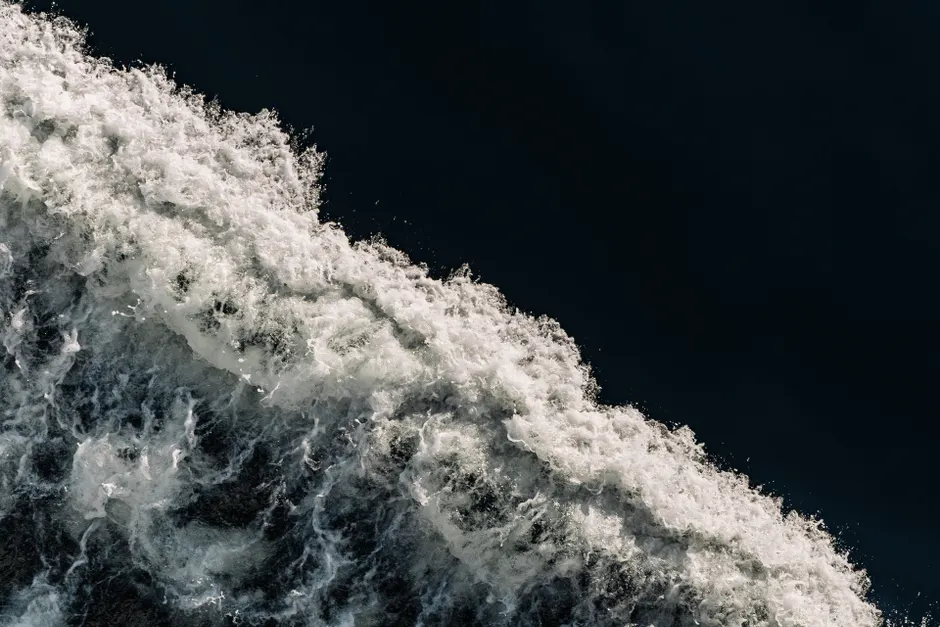 Detail Aerial View Ocean Waves Number 4