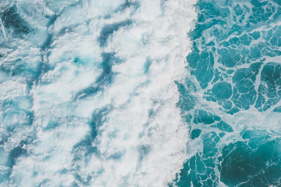 Detail Aerial View Ocean Waves Number 6