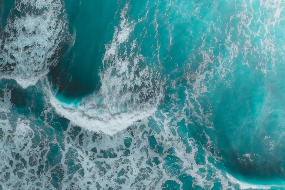 Detail Aerial View Ocean Waves Number 9
