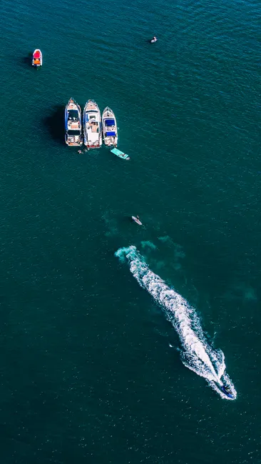 Detail Aerial View Of Boats Number 11