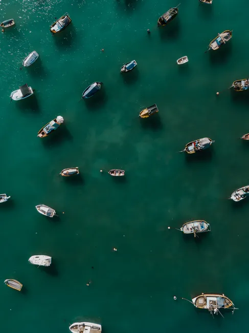Detail Aerial View Of Boats Number 12