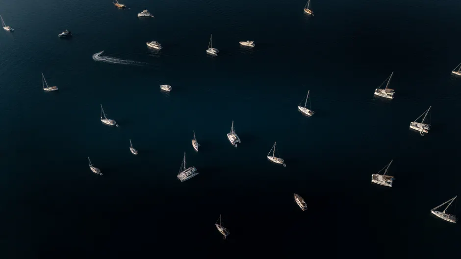 Detail Aerial View Of Boats Number 15