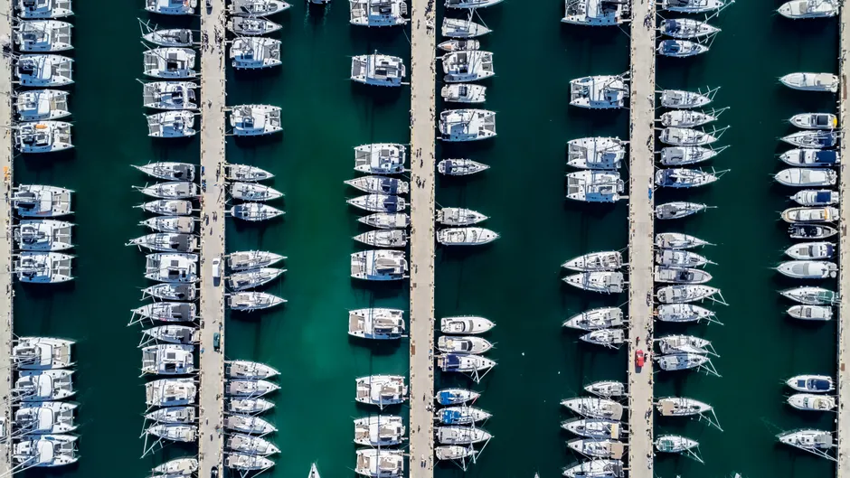 Detail Aerial View Of Boats Number 18