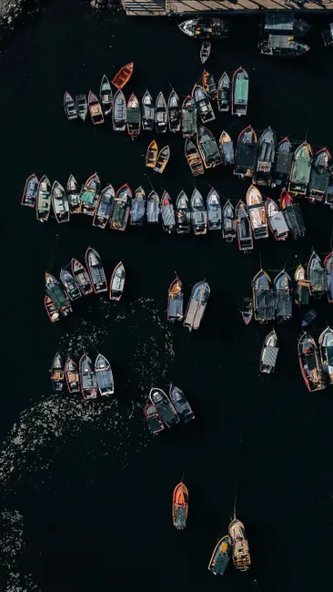 Detail Aerial View Of Boats Number 19