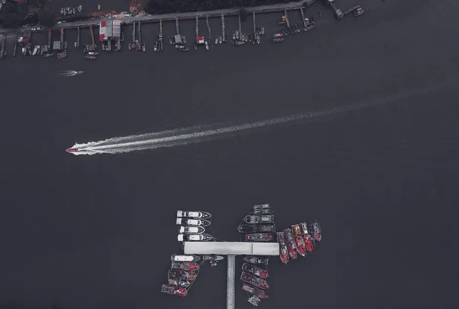 Detail Aerial View Of Boats Number 20