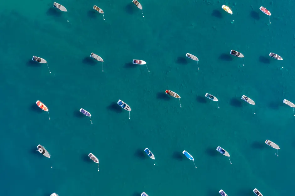 Detail Aerial View Of Boats Number 7