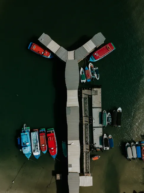 Detail Aerial View Of Boats Number 8