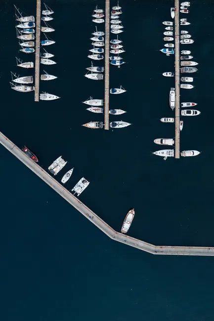 Detail Aerial View Of Boats Number 9