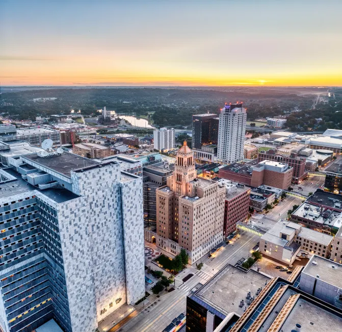 Detail Aerial View Of City Number 17