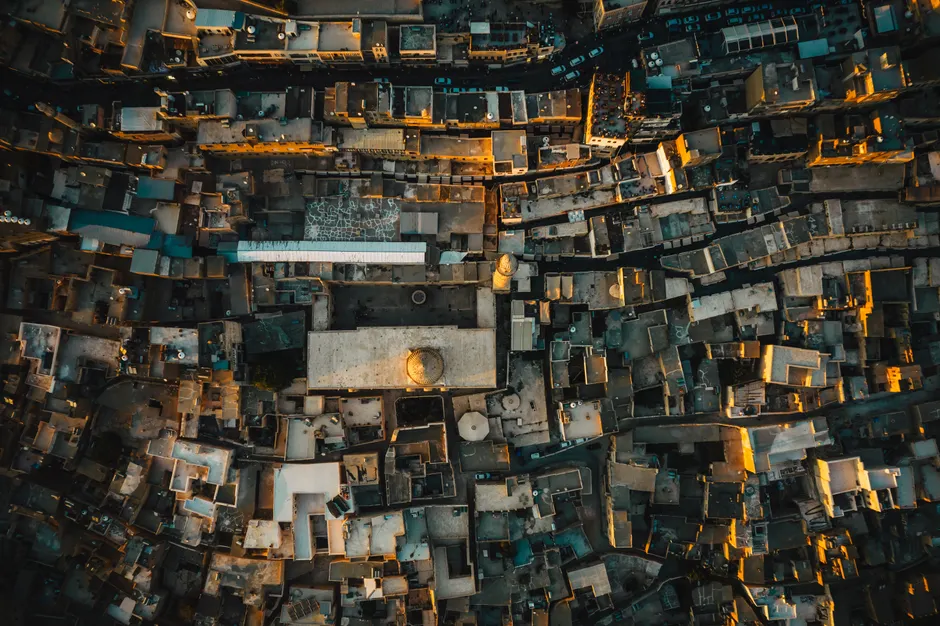 Detail Aerial View Of City Number 19