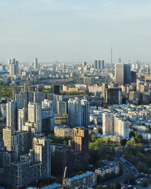 Detail Aerial View Of City Number 6