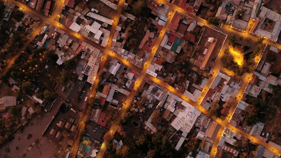 Detail Aerial View Of City Number 7
