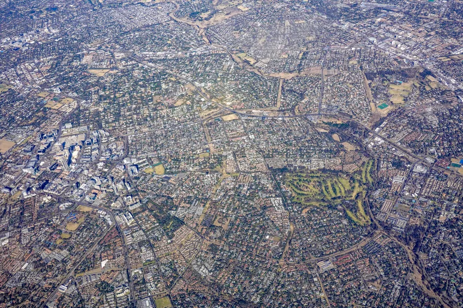 Detail Aerial View Of City Number 9