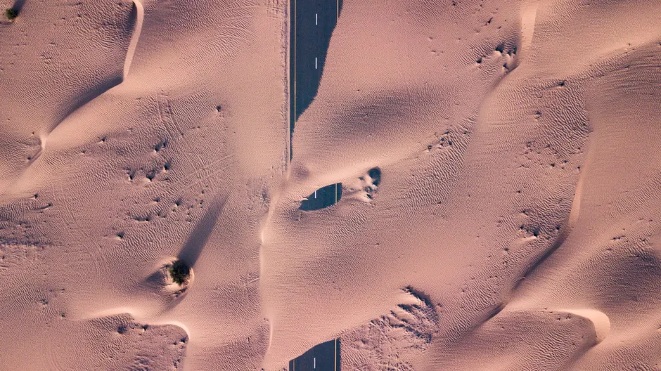 Detail Aerial View Of Desert Number 13