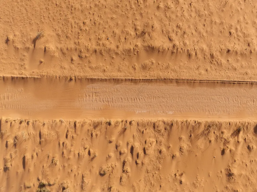 Detail Aerial View Of Desert Number 9