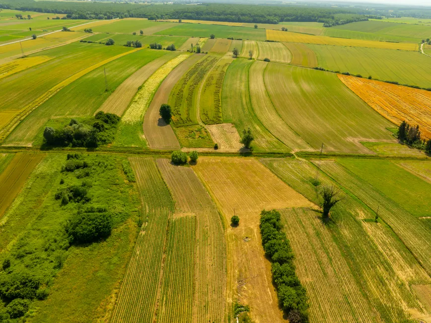 Detail Aerial View Of Farmland Number 19