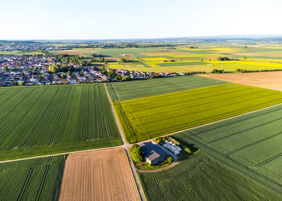Detail Aerial View Of Fields Number 18