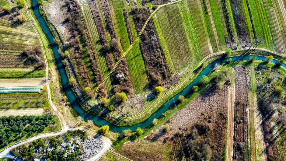 Detail Aerial View Of Fields Number 19