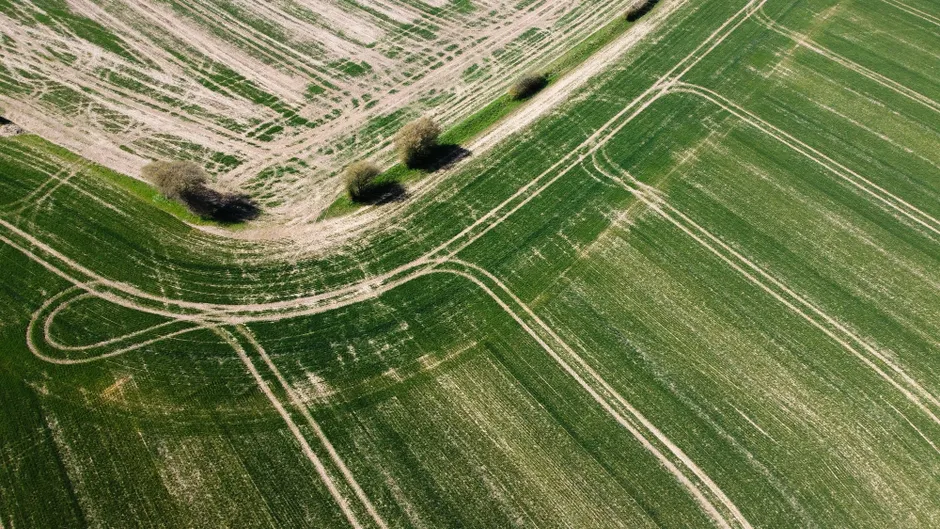 Detail Aerial View Of Fields Number 7