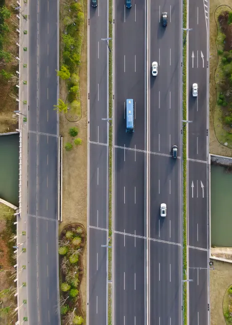 Detail Aerial View Of Highway Number 15