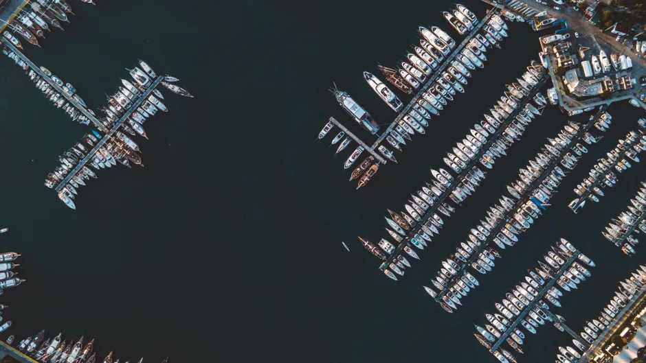 Detail Aerial View Of Marina Number 13