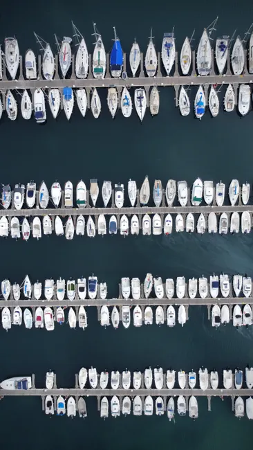 Detail Aerial View Of Marina Number 3