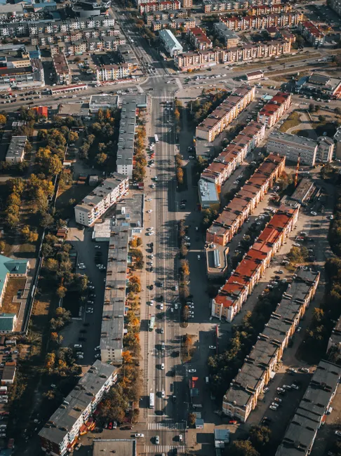 Detail Aerial View Of Neighborhood Number 13